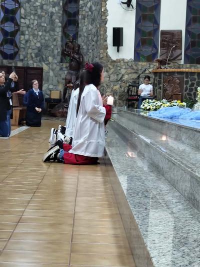 Abertura das Novenas reúne centenas de fiéis em Laranjeiras do Sul Celebração marca o início da preparação para a Festa em honra a Nossa Senhora Aparecida